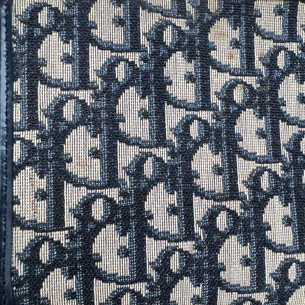 Vintage Dior Navy Blue Monogram Clutch - Picture 8 of 16